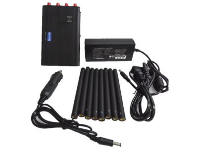 China Eight Antennas Portable Cell Phone Jammer for sale