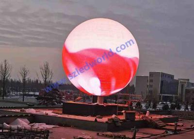 China Custom Hanging LED Ball Screen Video Round Lantern Spherical Outdoor LED Display for sale