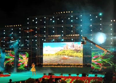 China High Transmitting Curtain Led Display Big , LED Mesh Screen 640 X 640 Cabinet for sale