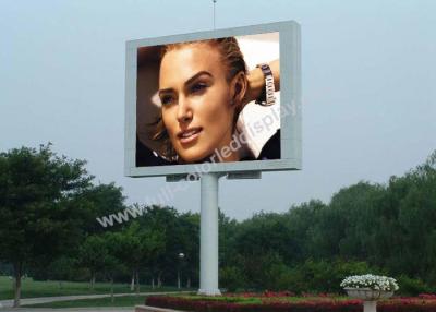 China SMD 2727 iron cabinet Outdoor Full Color LED Display , LED Video Screens CE RoHS for sale