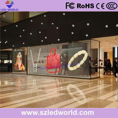 China 500x250mm Module Size Transparent LED Video Wall 1/16Scan Scan Mode 712 Sqm Pixel Density for sale