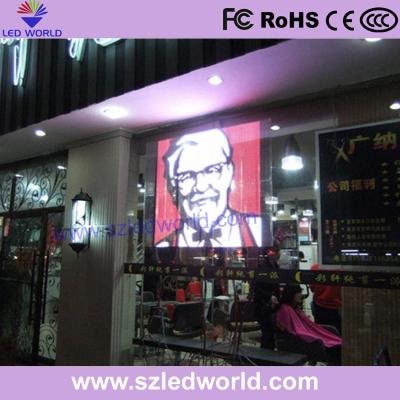 China Clear Vision LED Monitor P3.91 Transparent LED Display Module Resolution 32dot×32dot for sale