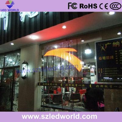 China P3.91 Transparent LED Video Wall with Static Drive Method and 8.5kg Cabinet Weight for sale
