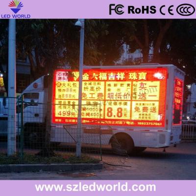 China Sony Grey Truck Mobile LED Display alrededor de 23 Kg/pc Potencia del vehículo para el sistema hidráulico en venta