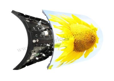 China Flexible Bendable Indoor Fixed LED Display Full Color P4 1/16 Scan Fixed Installation for sale
