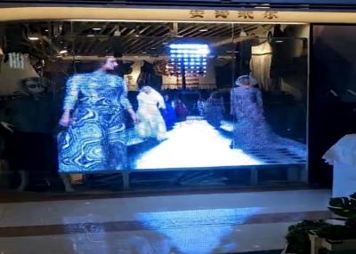 China Graphics Transparent Led Display Screen Ultra Thin 10.4mm Pixels For Shopping Mall for sale