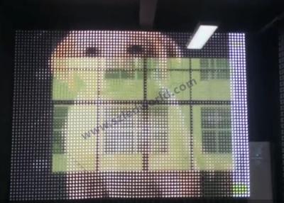 China Full Color 5000nits Transparent LED Video Wall Soft Flexible Mesh Digital LED Screen for sale