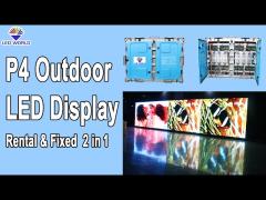 P4 Outdoor LED Display, Rental and Fixed 2 in 1 Screen, SZLEDWORLD