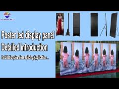 Poster LED display panel installation, the latest tutorials, easy for beginners