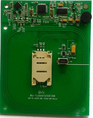 China 1 SAM Slot Card Reader Board , Contactless IC Card Reader Module for sale