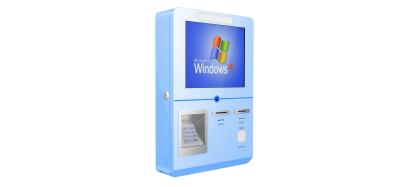 China Windows10 Wall Mounted ordering Machine , 17 Inch Self Kiosk Machine for sale