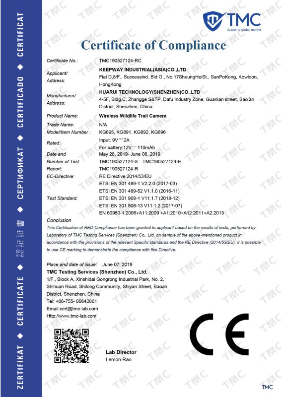 CE certification - KEEPWAY INDUSTRIAL ( ASIA ) CO.,LTD