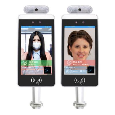 China 8inch  Portrait Face Recognition and Boy Temperature Detection Access Control for sale
