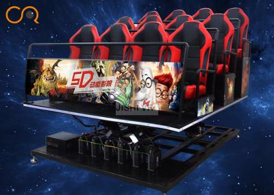 China Assentos móveis divertidos profissionais da vibração do cinema 5d para o parque temático à venda