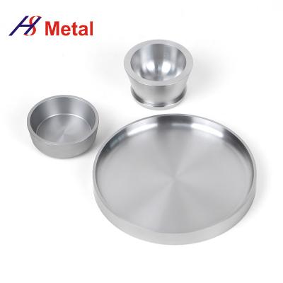 China W1 W2 Tungsten Crucible Tungsten Melting Pot Alkali Washing Lathing Surface for sale