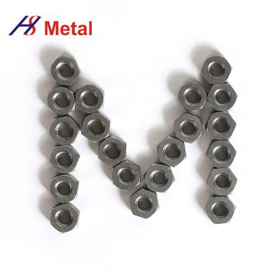 China Mo1 Mo2 Heavy Non Ferrous Metals Molybdenum Hex Nuts Black Or Polish Surface for sale