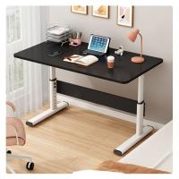 Quality Manual Height Adjustable Office Furniture Black White Wooden Standing Desk for Workshop for sale
