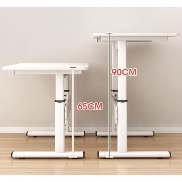 Quality Manual Height Adjustable Office Furniture Black White Wooden Standing Desk for for sale