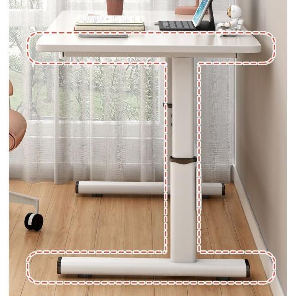 Quality Manual Height Adjustable Office Furniture Black White Wooden Standing Desk for for sale
