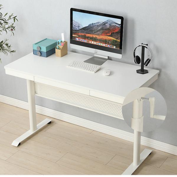 Quality Wooden Standing Table Manual Height Adjustable Commercial Desk for Luxury Home for sale