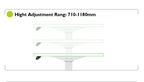 Quality 710mm Dual Motor Brown Wooden Electric Desktop Top Lifting Desk for Ergonomic for sale