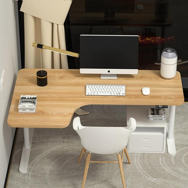 Quality Office Furniture Wooden Vintage Rustic L Shape Coffee Standing Table for Work for sale