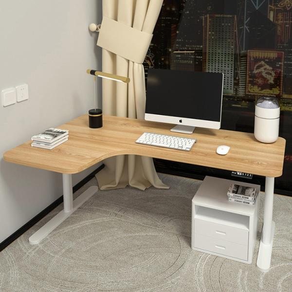 Quality Suppliers French Garden Art Slab Table Petite Ergonomic L Shape Standing Desk for sale