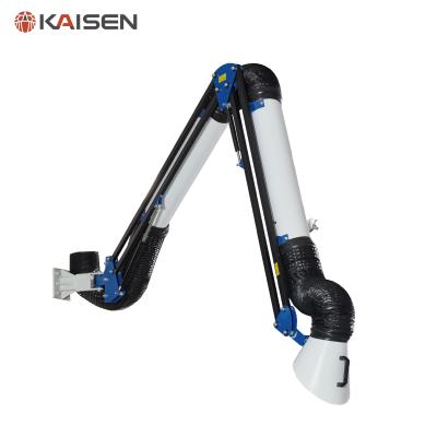 China External Joint Exhaust Fume Arm , Exhaust Arms With Metal Hood Adjustable Air Valve for sale