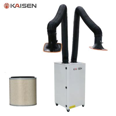 China Double Arms Industrial Dust Extractor , Mobile Welding Fume Extraction Units for sale