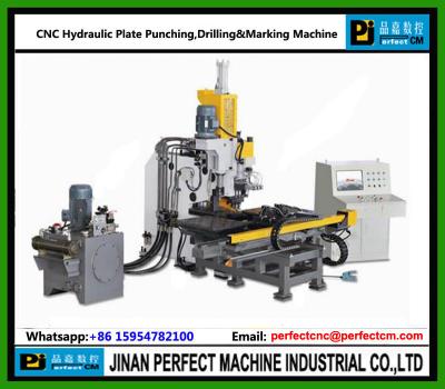China CNC Hydraulic Plate Punching,Marking and Drilling Machine used in Steel Structure&Tower Fabrication Industry for sale