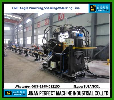 China Single Blade Cutting Type CNC Angle Punching Shearing and Marking Line Supplier - Tower Manufacturing Machines(APM2020) for sale