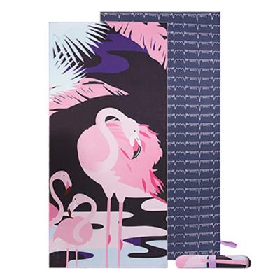 China High Absorbency Printed Large Beach Towel With Patterns Custom Quick Dry for sale