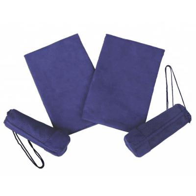 China Wholesale Custom  Gym Sports Microfiber Suede Towel With Mesh Bag for sale