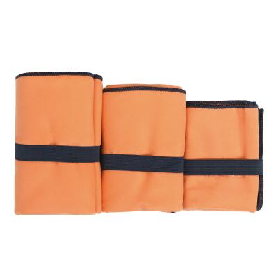 China Orange Microfiber Super Absorbent Towel Swimming Personalized Gym Towels for sale