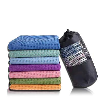 China 70x140 Hot Yoga Microfiber Yoga Towel Mat Non Slip Private Label Customized for sale