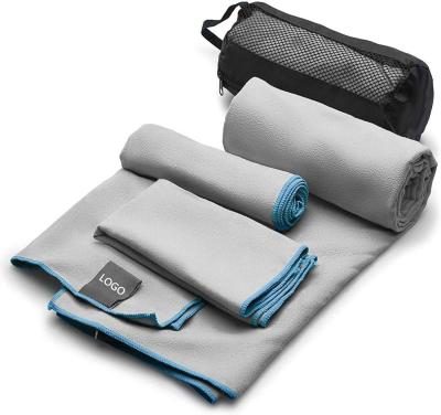China As toalhas secas rápidas dos esportes do Gym de Microfiber esquadram com Logo And Mesh Bag à venda