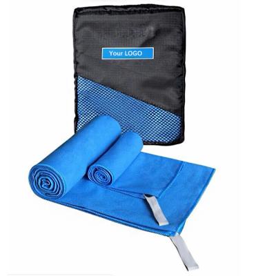 China Quick Dry Fitness Sports Microfiber Gym Suede Towels With Logo for sale