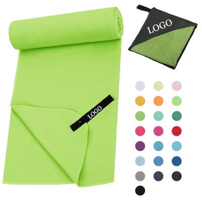 China Quick Dry Microfiber Suede Multifunctional Beach Towel Manufacturers With Zipper Pocket for sale