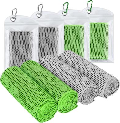 China Custom Logo Microfiber Cooling Towel Refreshing Sports Ice Cool Towel for sale