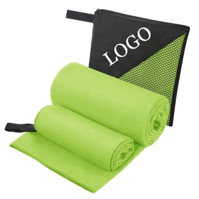 China Wholesale Custom Size Microfiber Sports Towel For Gym with Mesh bag for sale