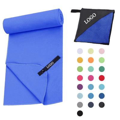 China High Absorbency Microfiber Outdoor Custom Gym Towel Quick Dry Yoga Sports Towel for sale
