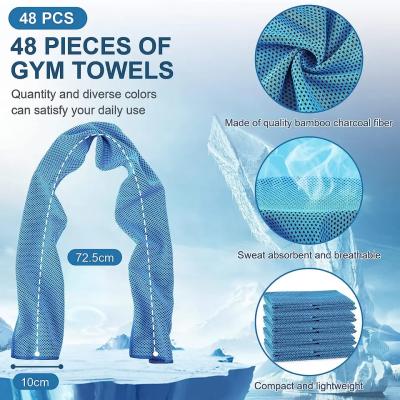 China Plain Stay Cool Microfiber Cooling Towel Reusable Microfiber Chill Towel for sale