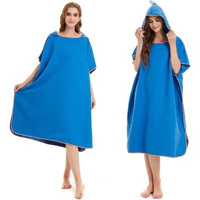 China Adults Lightweight Microfiber Poncho Towel With One Size Fits All for sale