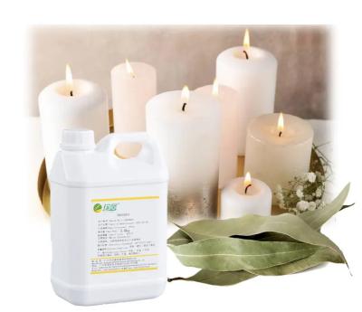 China Light Yellow Liquid Candles Fragrances Eucalyptus Leaves Scented Candles Flavours for sale