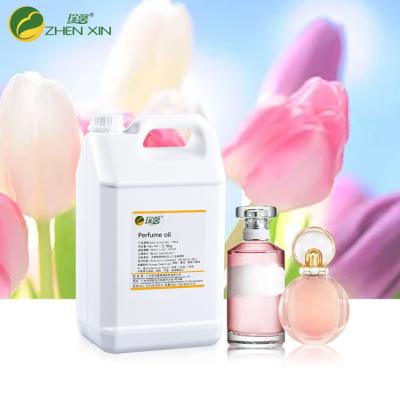 China Charming Tulip Floral Perfume Fragrance Oil Light Yellow Liquid for sale