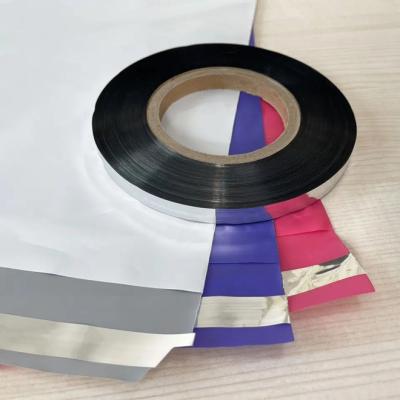 China PE And PP Plastic Aluminum Film Permanent Bag Sealing Tape For Mailer Bags And Flat Poly Mailers for sale