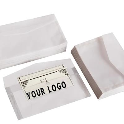 China Biodegradable Self Adhesive Seal Waxed Paper Envelopes With Custom Logo for sale