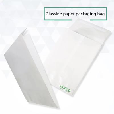 中国 Custom Logo Glassine Paper Pouch Biodegradable Gravure Printing Translucent Paper Bag 販売のため