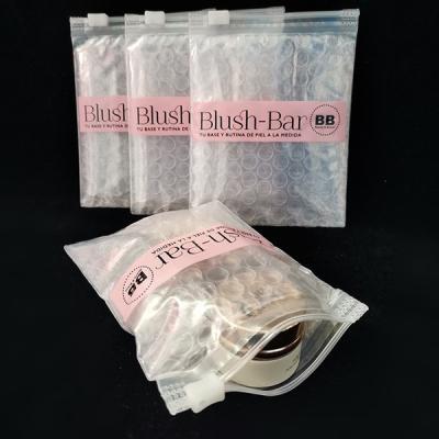 China Kundenspezifische Make-upkosmetiktasche, die Reißverschluss-Blasen-Tasche wiederverwendbaren Schock-Widerstand-PVC-freien Raumes mit Reißverschluss verpackt zu verkaufen