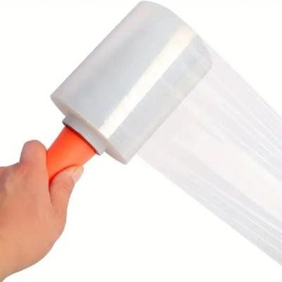 China Blue Stretch And Shrink Film Width 20cm / 50cm / 100cm Designed With Plastic Handle for sale